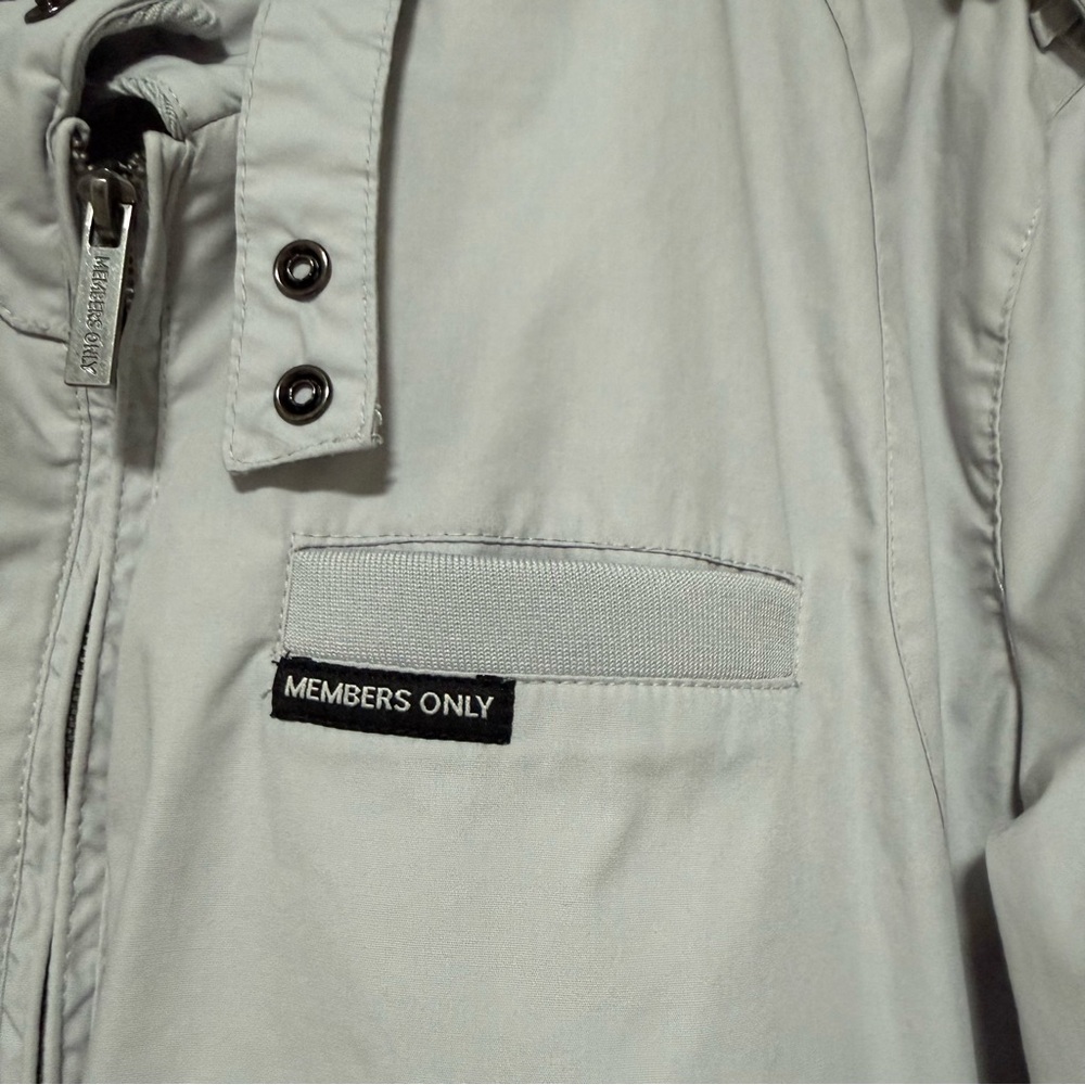 Members Only Bomber Jacket Men’s XL Gray - Picture 6 of 8